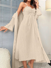 Embroidered Eyelet Front And Pink Jersey Sleeve Sleepwear Lingerie